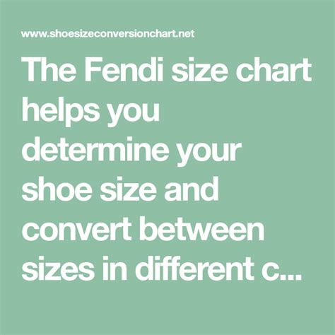 fendi shoes mens size|Fendi size guide uk.